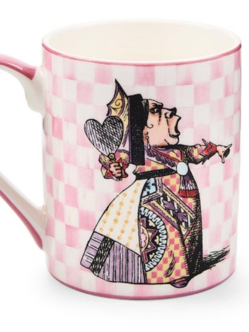 Mackenzie-Child Mug Alice In Wonderland "The Duchess" Pink Rosy